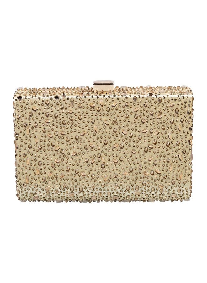 Metro Womens Synthetic Gold Clutch (One Size) - Image 1